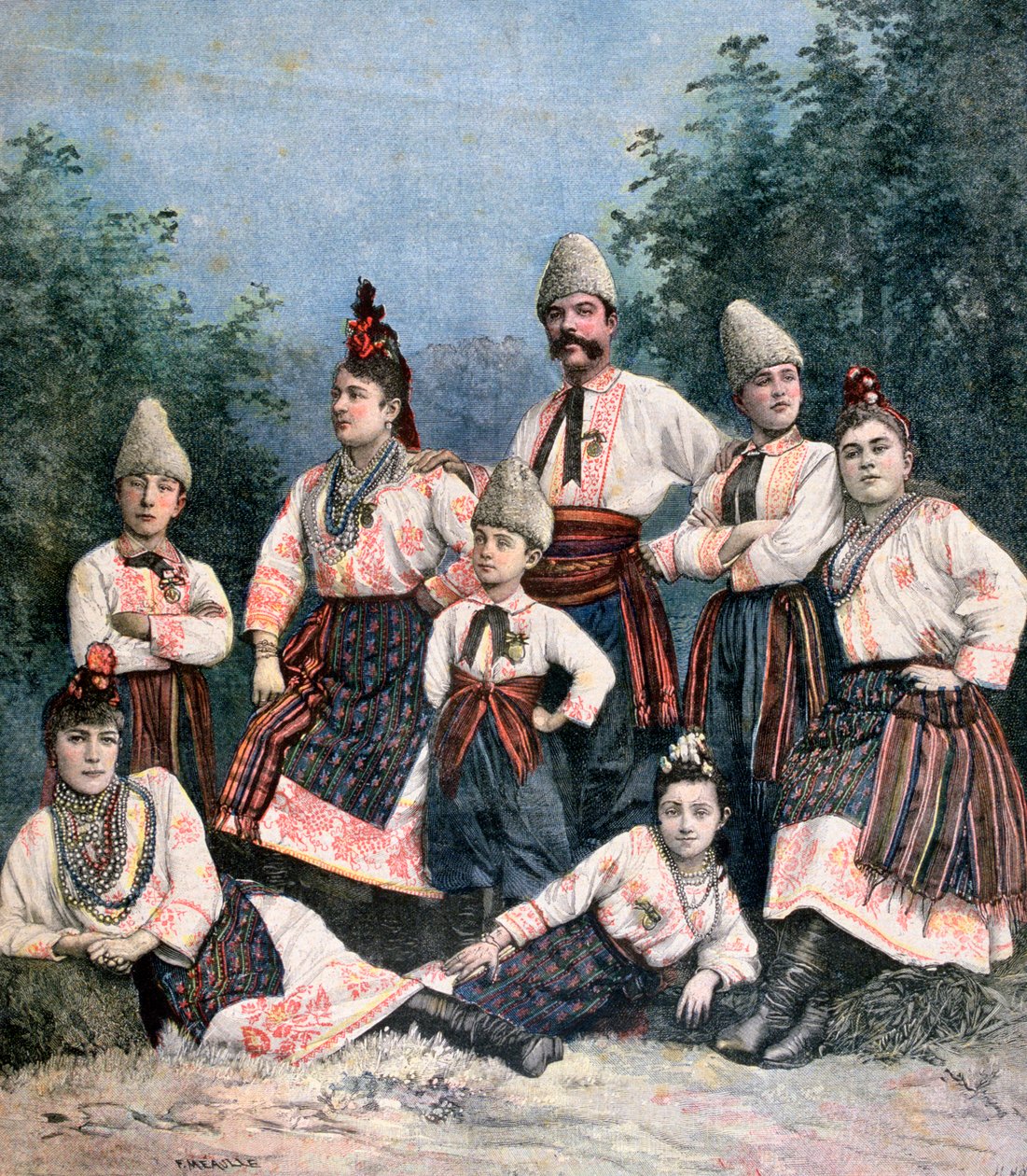 Chanteurs russes, 1891 - Henri Meyer