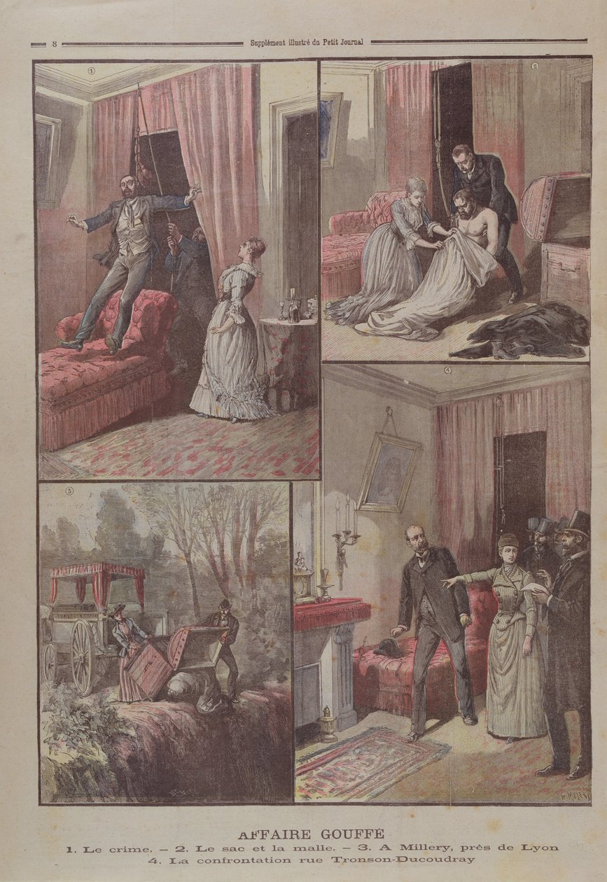 Le mystère de Gouffe, illustrations de 