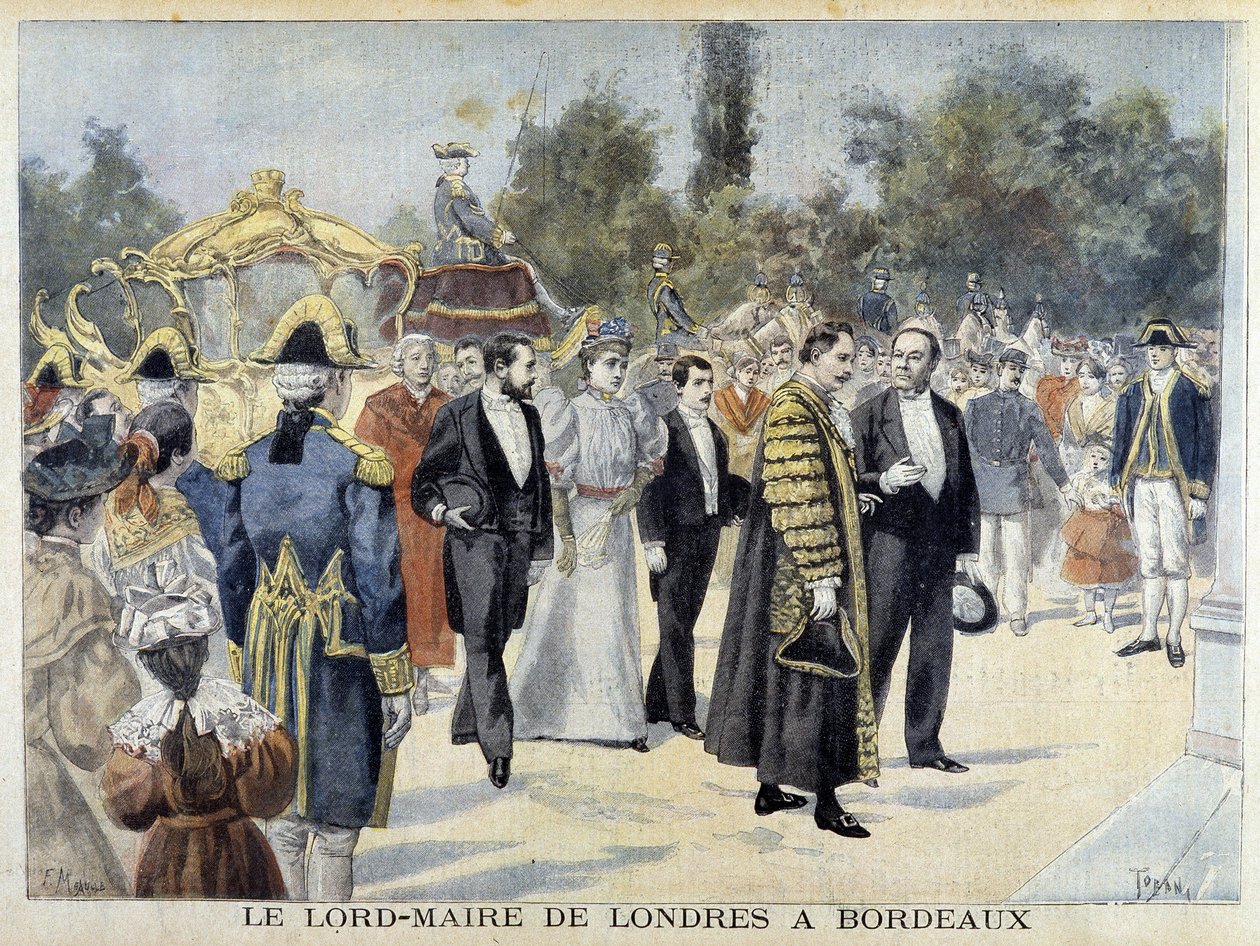 Le Lord Maire de Londres à Bordeaux - dans «Le Petit Journal» - Henri Meyer