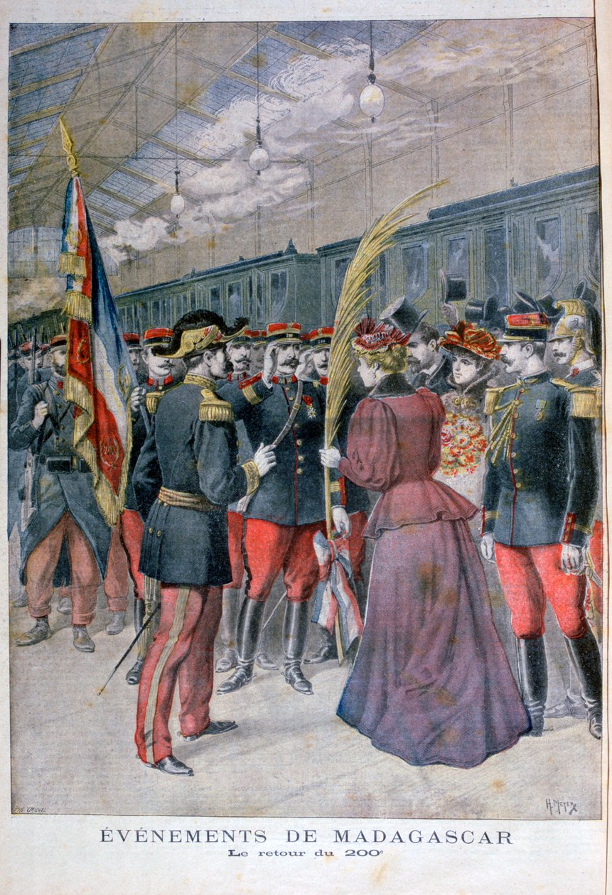 Le retour du 200e régiment de Madagascar, 1896 - Henri Meyer