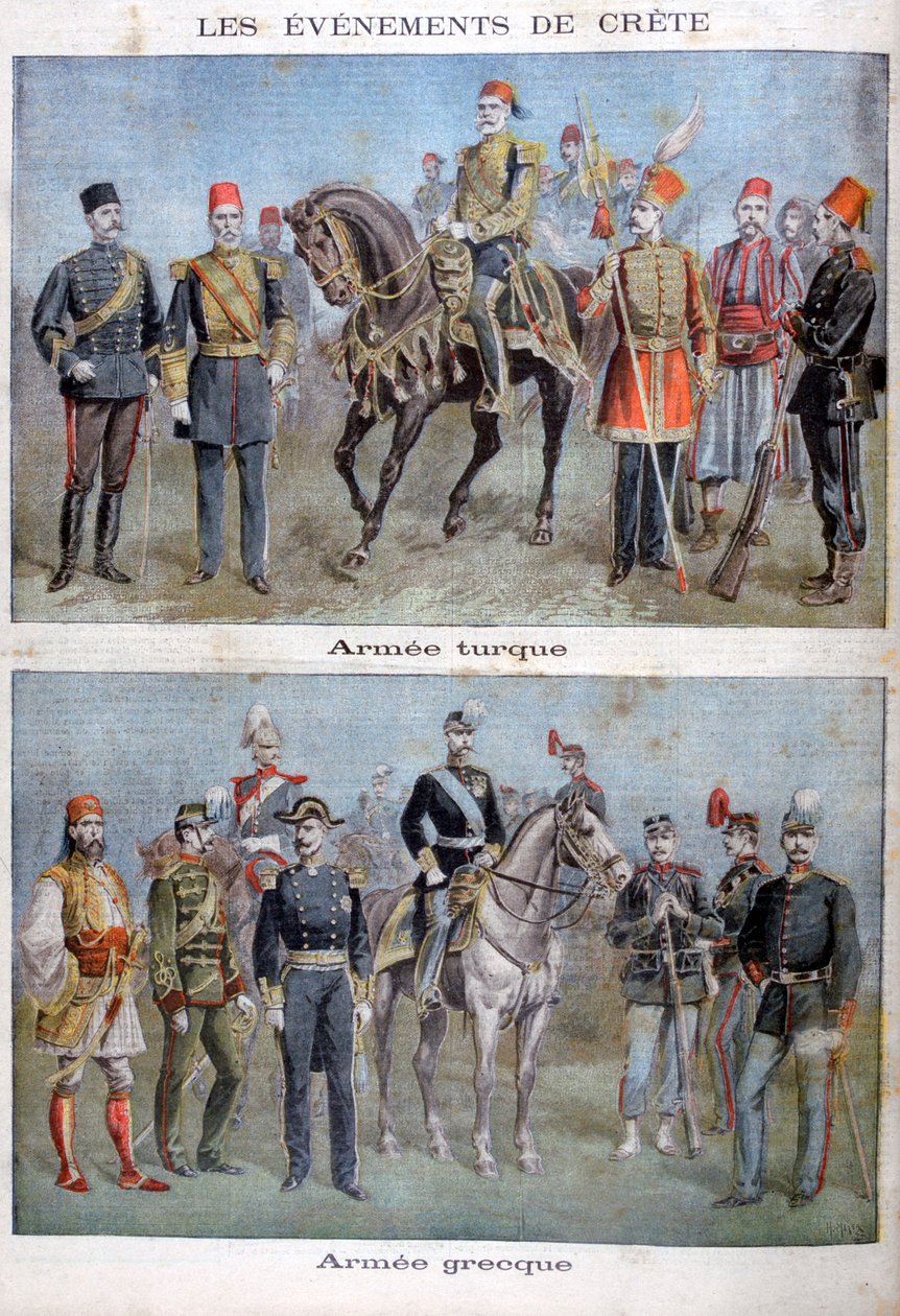 Uniformes des armées grecque et turque, 1897 - Henri Meyer