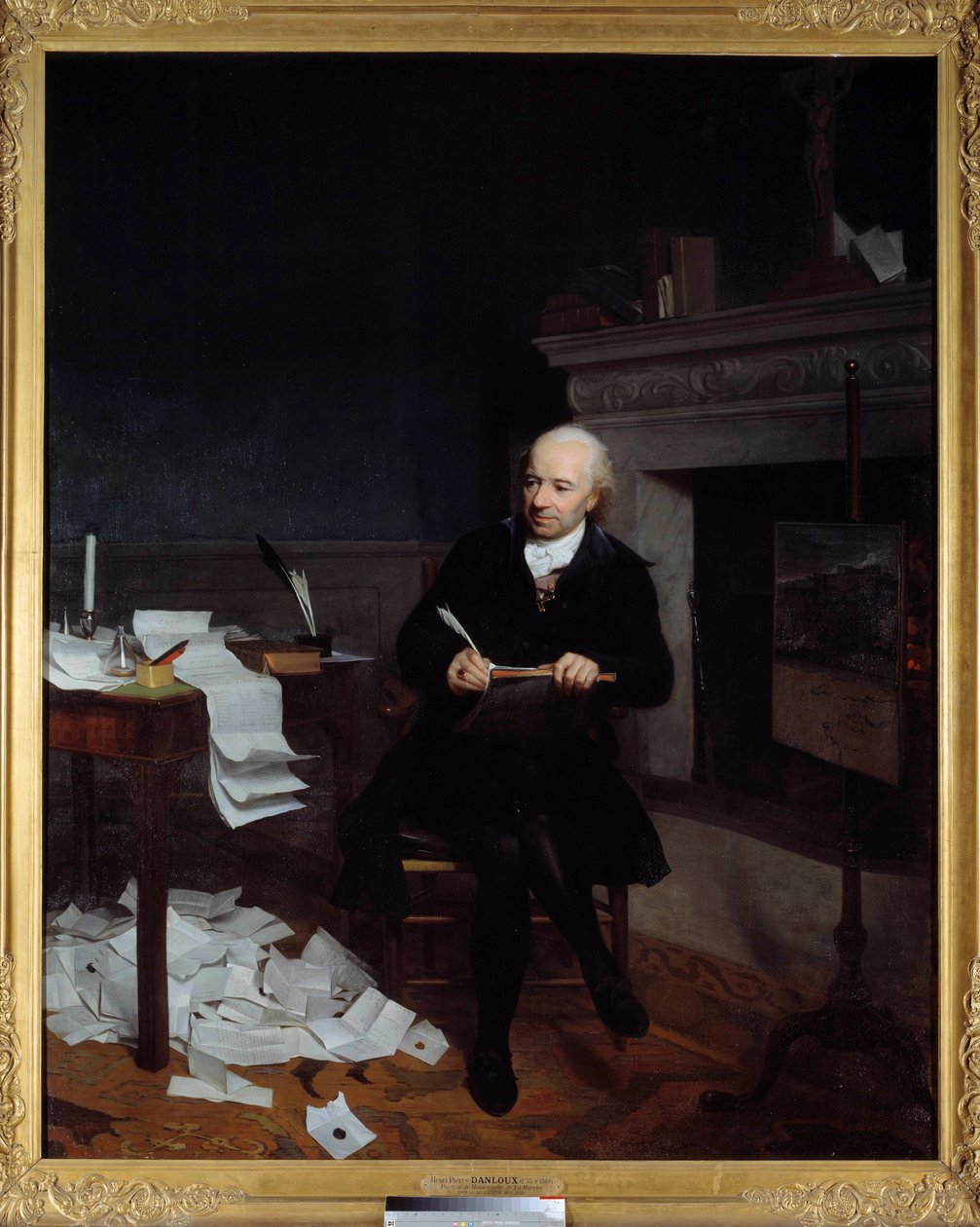 Portrait en pied de Jean François de la Marche (1729-1805), évêque de Léon. Peinture par Henri-Pierre Danloux (1753-1809) 18ème siècle - Henri Pierre Danloux