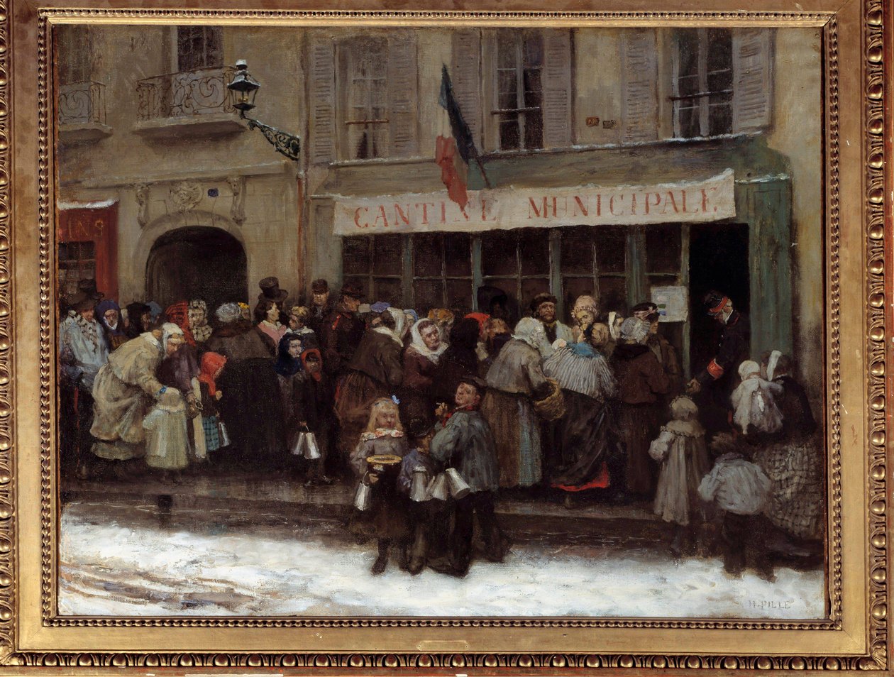Cantine municipale pendant le siège de Paris en 1870 Les Parisiens s