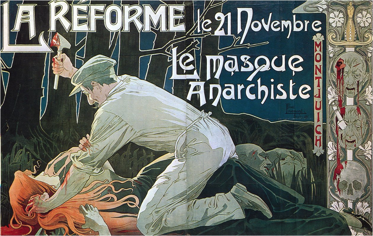 La Réforme le 21 novembre, le masque anarchiste - Henri Henri Antoine Théodore Livemont