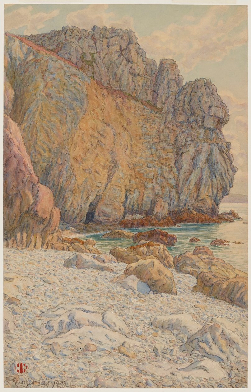 Falaises de Port Haor. Morgat - Henri Rivière