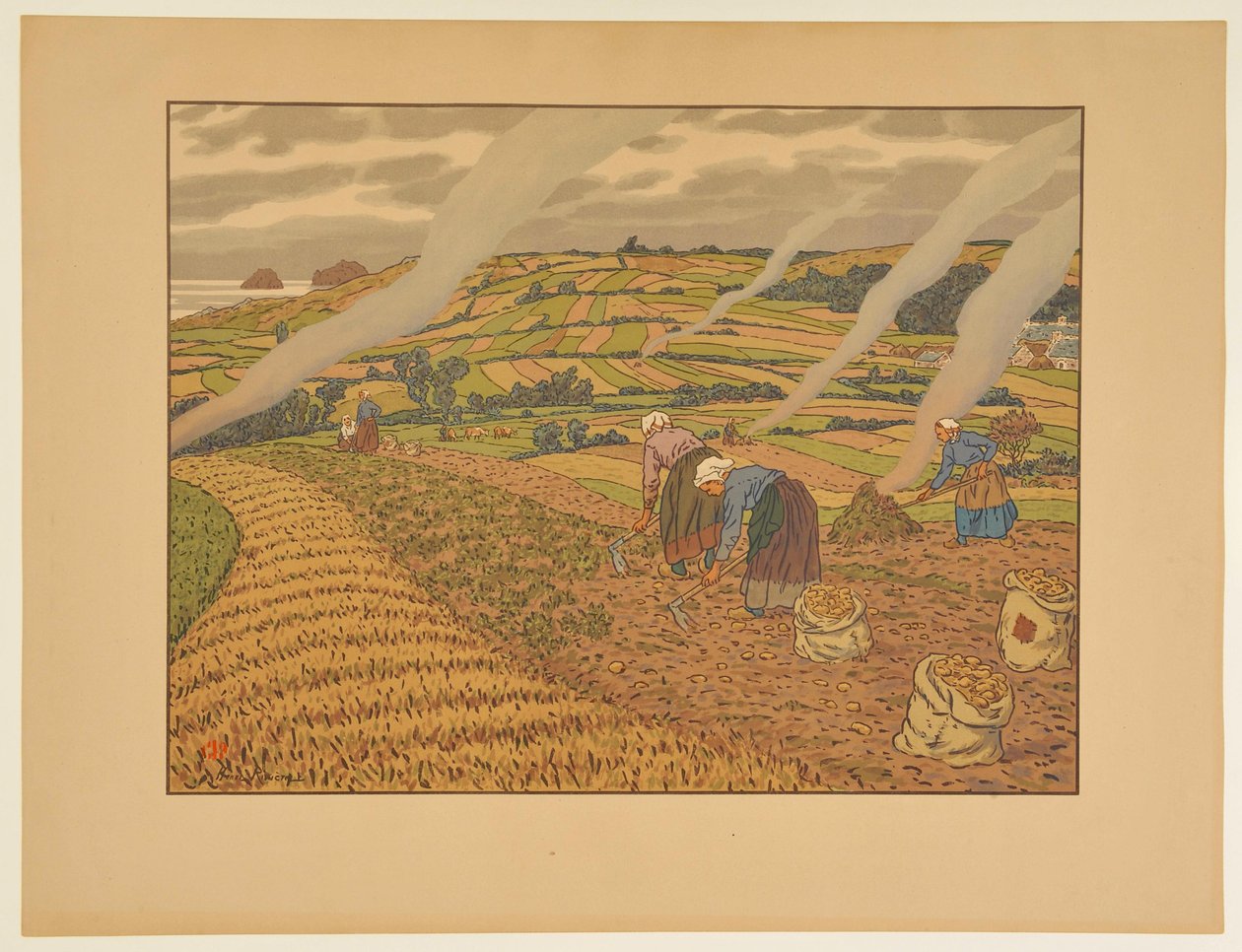Le Travail aux champs - Henri Rivière