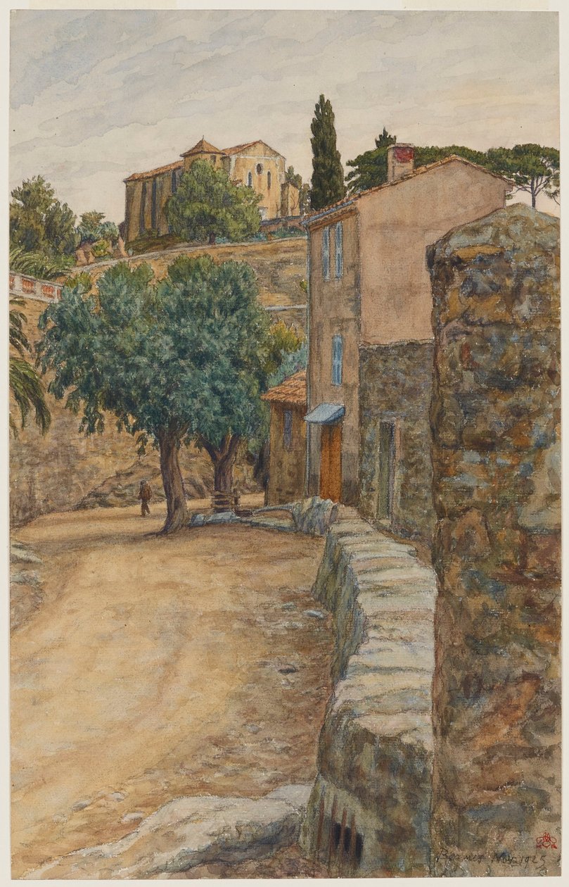 Straße in Bormes - Henri Rivière