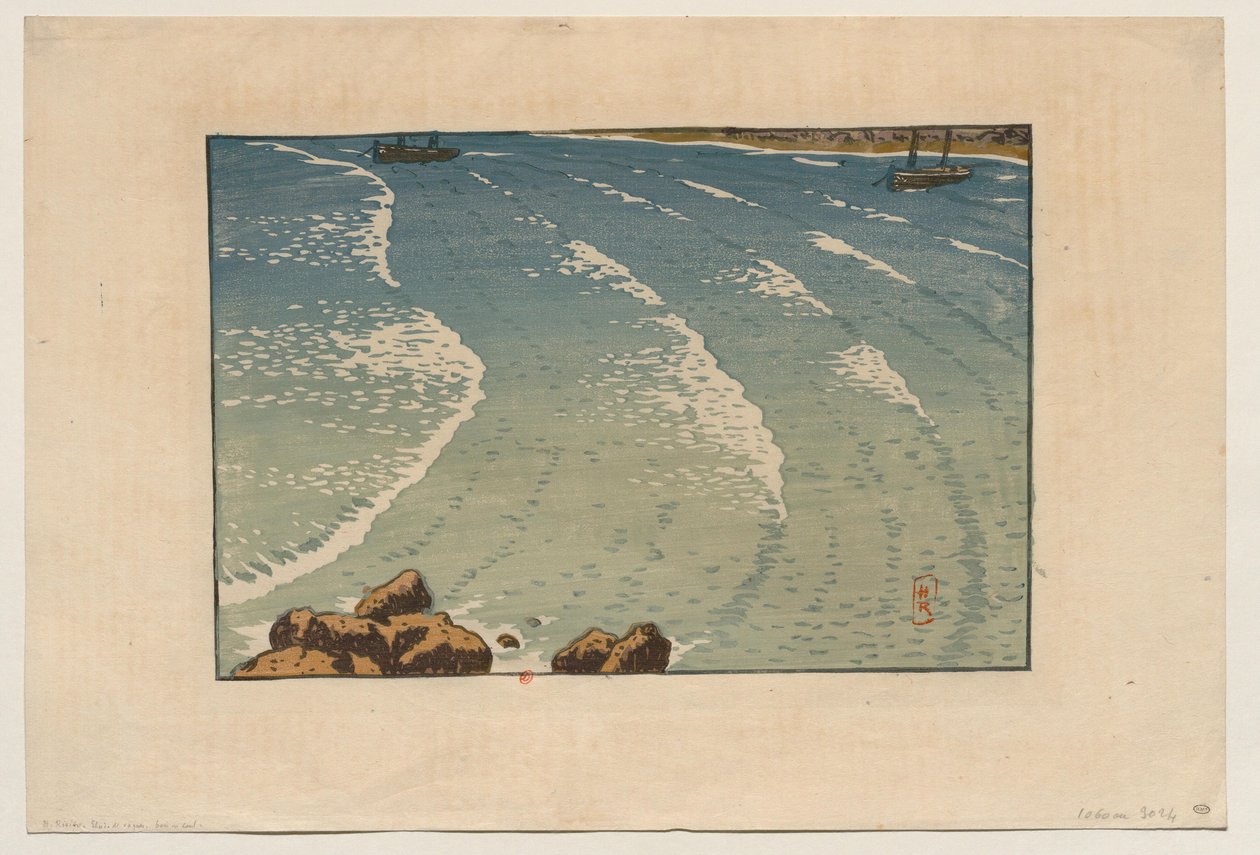 [Vague mer montante, plage de la Garde-Guérin (Saint-Briac)] - Henri Rivière