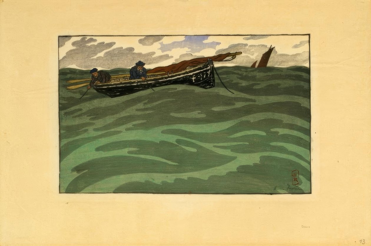 Pêcheurs en mer (Loguivy) - Henri Rivière