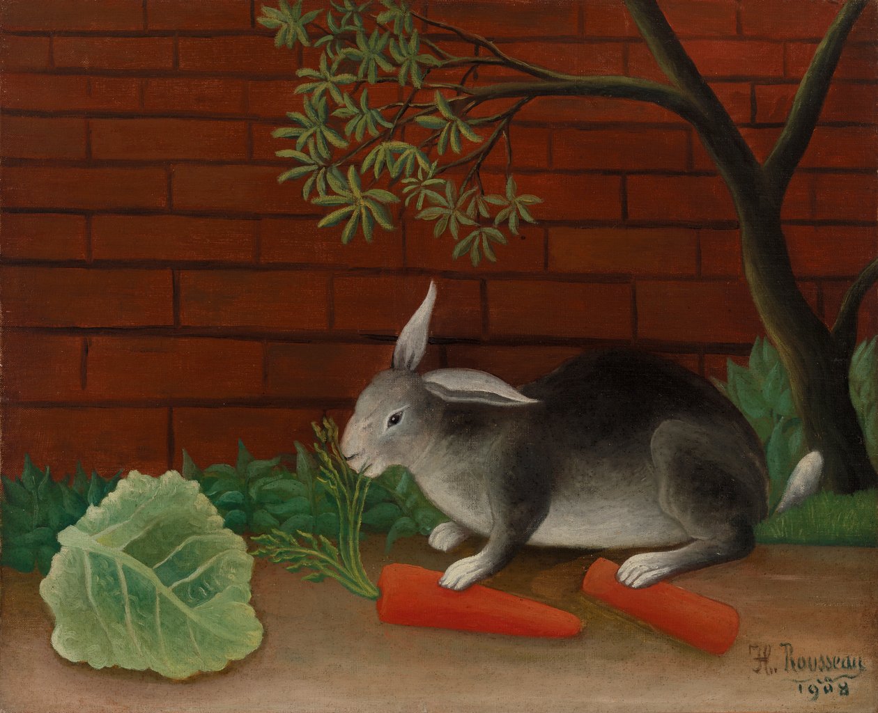 Le repas du lapin - Henri Rousseau