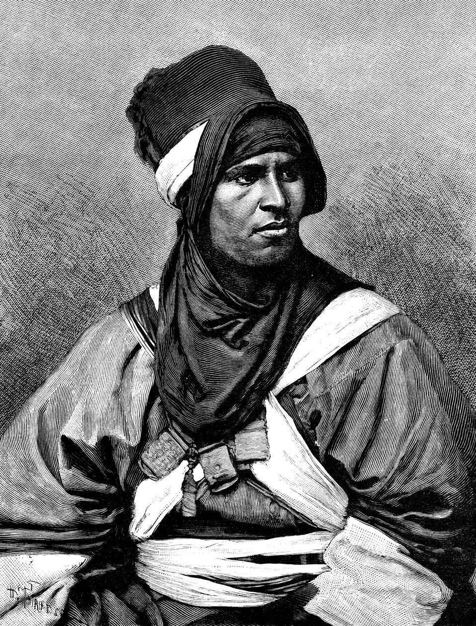 Un homme targui, 1895 - Henri Thiriat