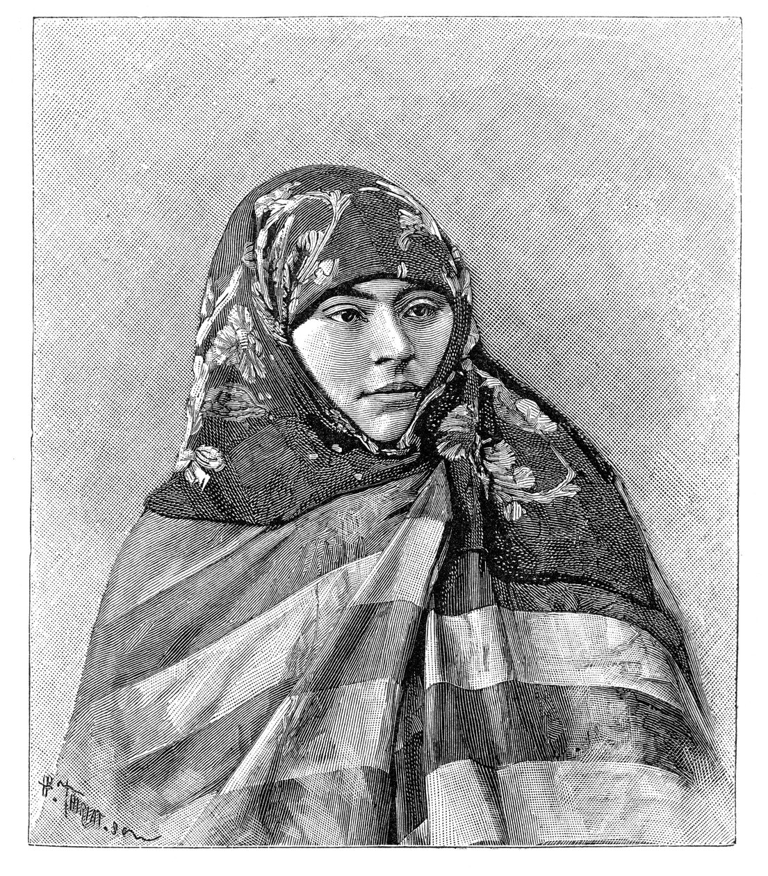 Une femme de Brussa, Turquie, 1895 - Henri Thiriat