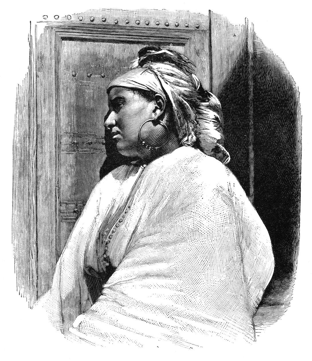Une femme arabe de Tanger, Maroc, 1895 - Henri Thiriat