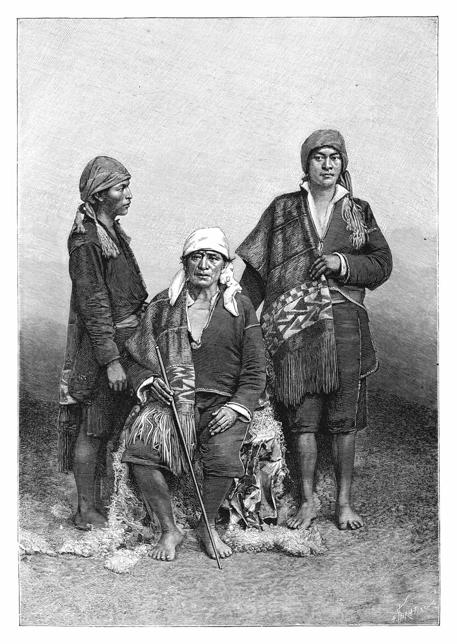 Indiens de Tecpan, Guatemala, vers 1890 - Henri Thiriat