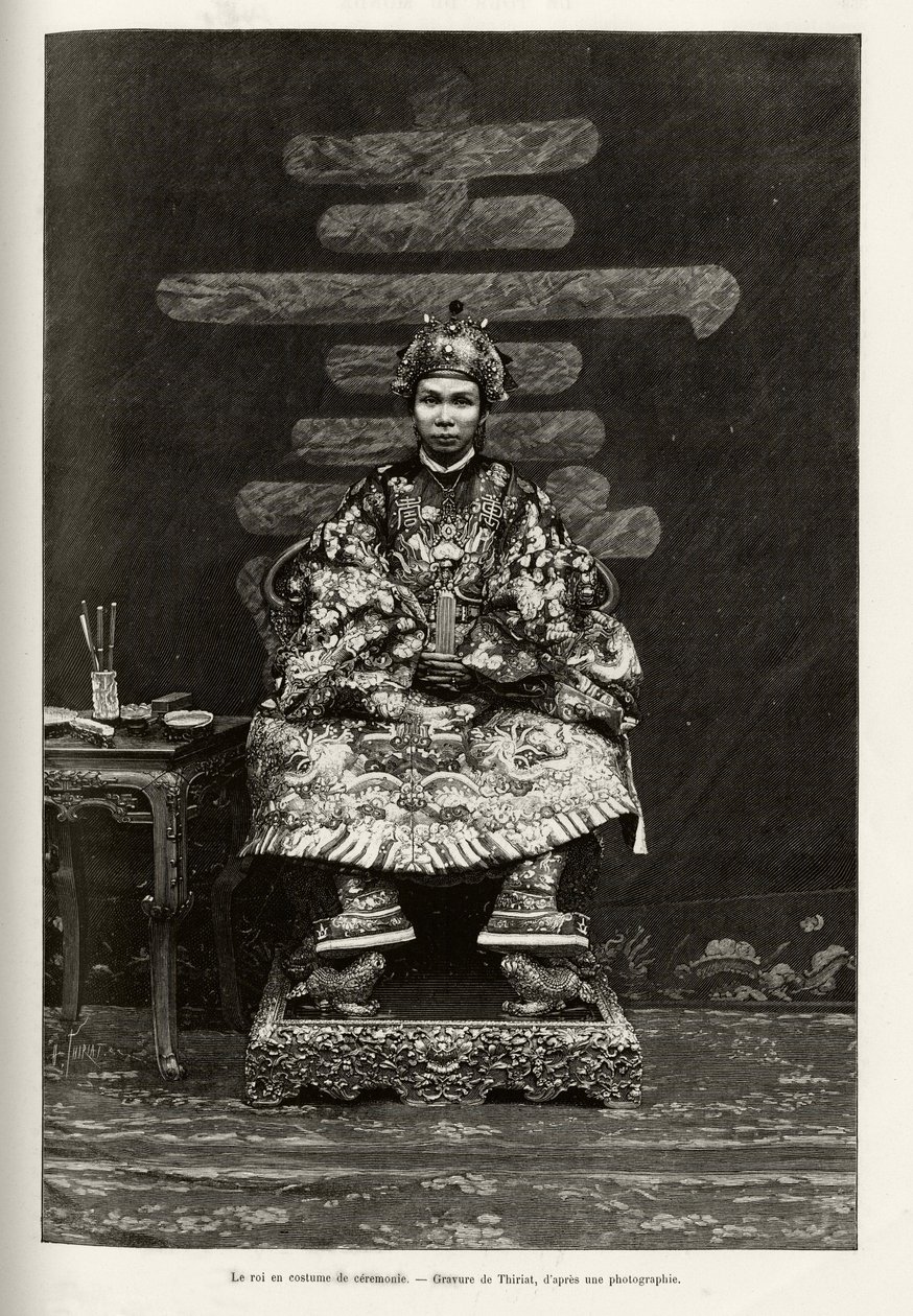 Portrait du roi Dong Khanh (1864-1889) empereur d