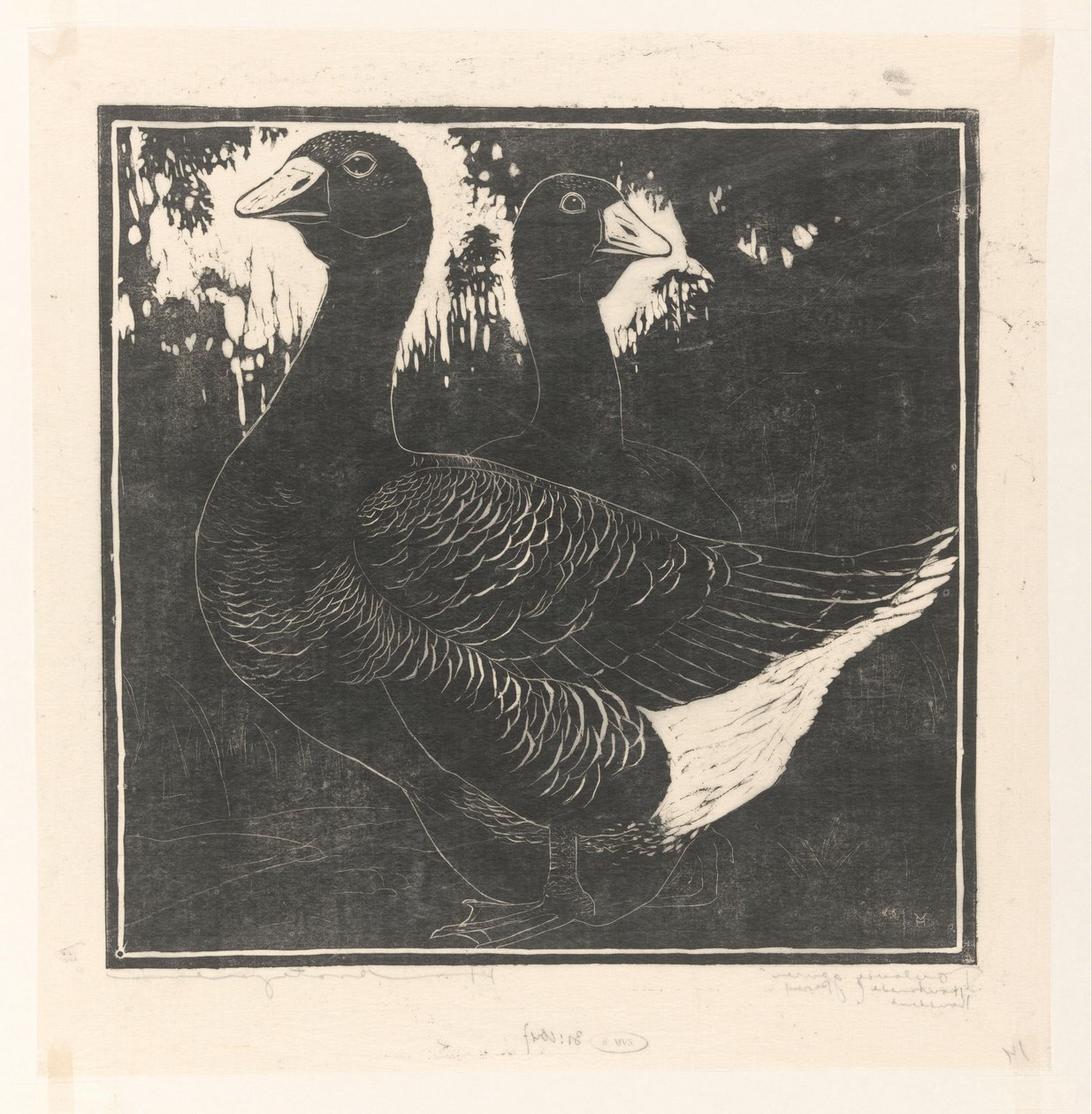 Oies de Toulouse - Henri Verstijnen (signed by artist)