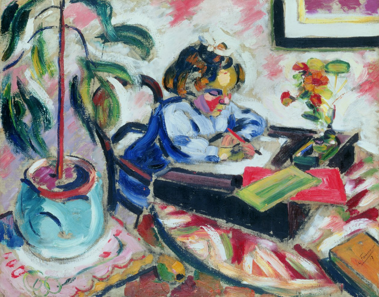 Petite écolière - Henri Victor Gabriel Le Fauconnier