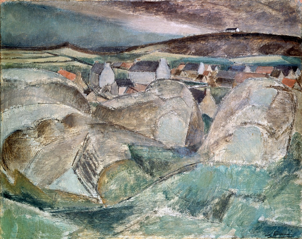 Village parmi les rochers, vers 1910 - Henri Victor Gabriel Le Fauconnier