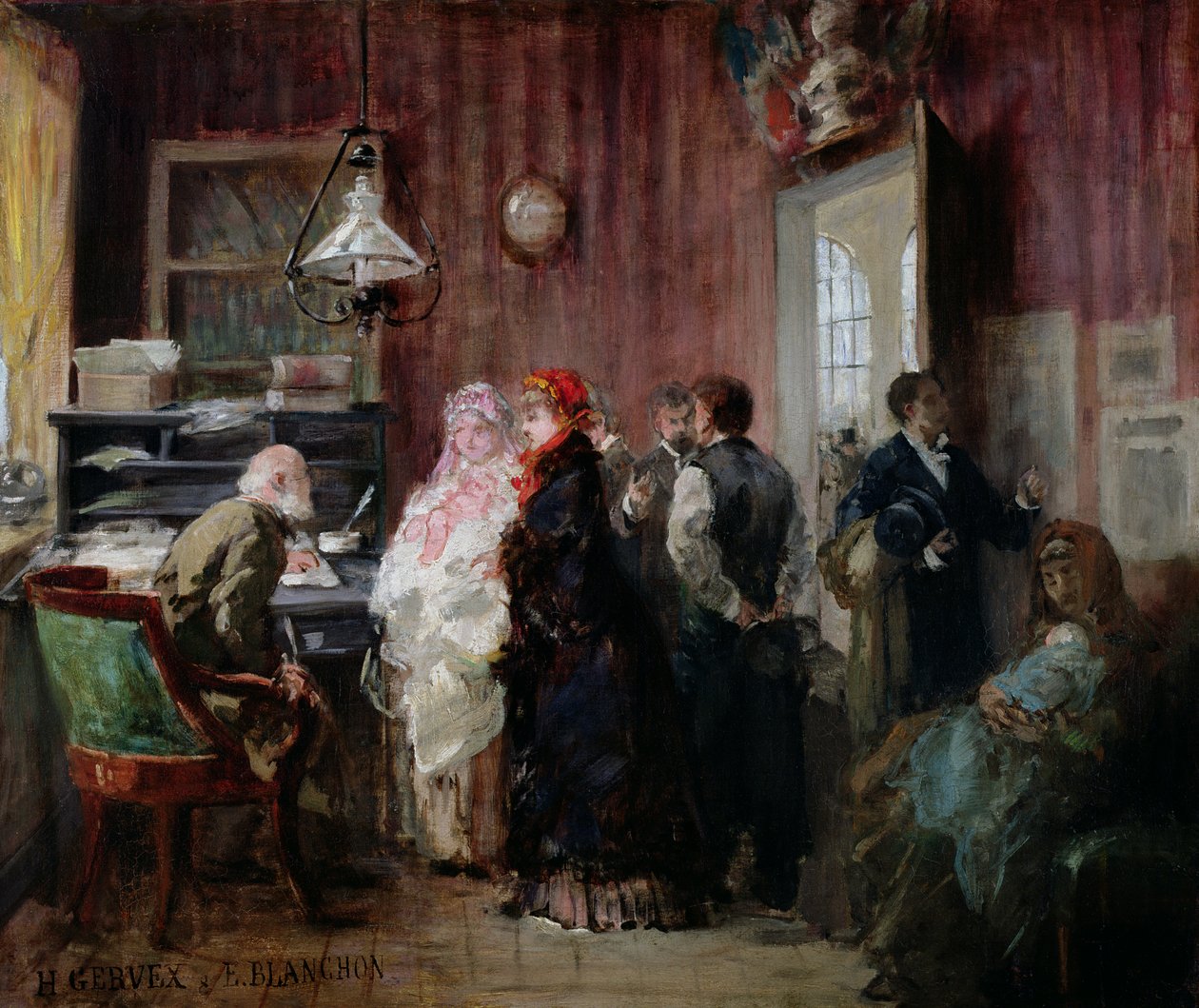 Naissance, Mairie du 19e Arrondissement, vers 1881 - Henri Gervex