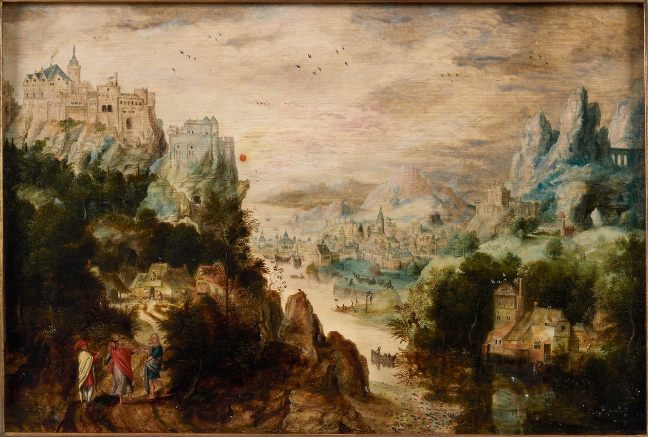 Paysage avec la route d