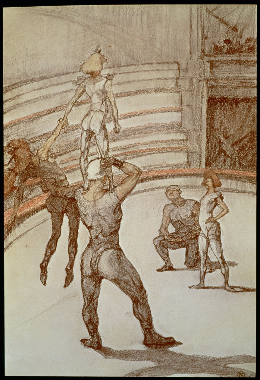 Acrobates au cirque - Henri de Toulouse-Lautrec