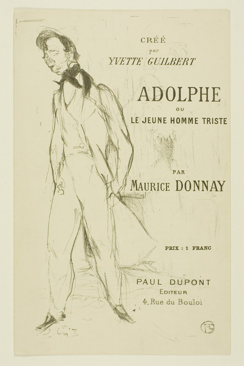 Adolphe—Le jeune homme triste - Henri de Toulouse-Lautrec