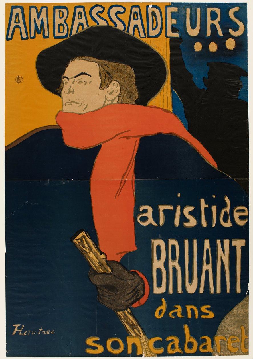 Ambassadeurs: Aristide Bruant dans son cabaret - Henri de Toulouse-Lautrec
