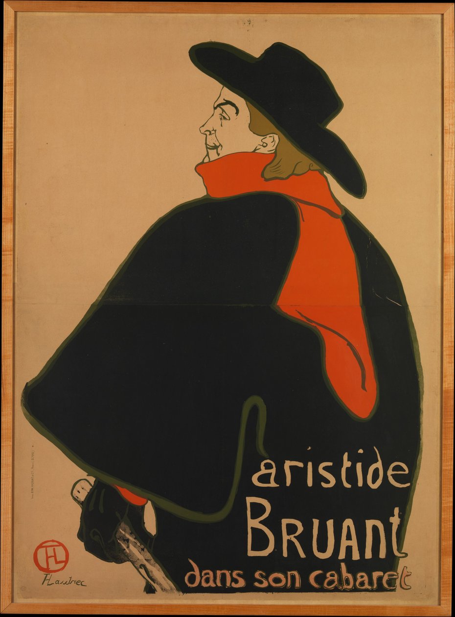 Aristide Bruant, dans son cabaret - Henri de Toulouse-Lautrec