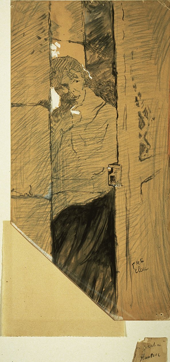 À la porte - Henri de Toulouse-Lautrec