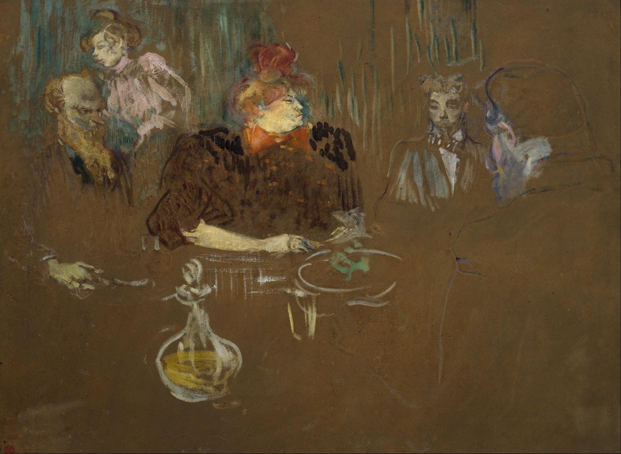 A la table de Monsieur et Madame Natanson - Henri de Toulouse-Lautrec