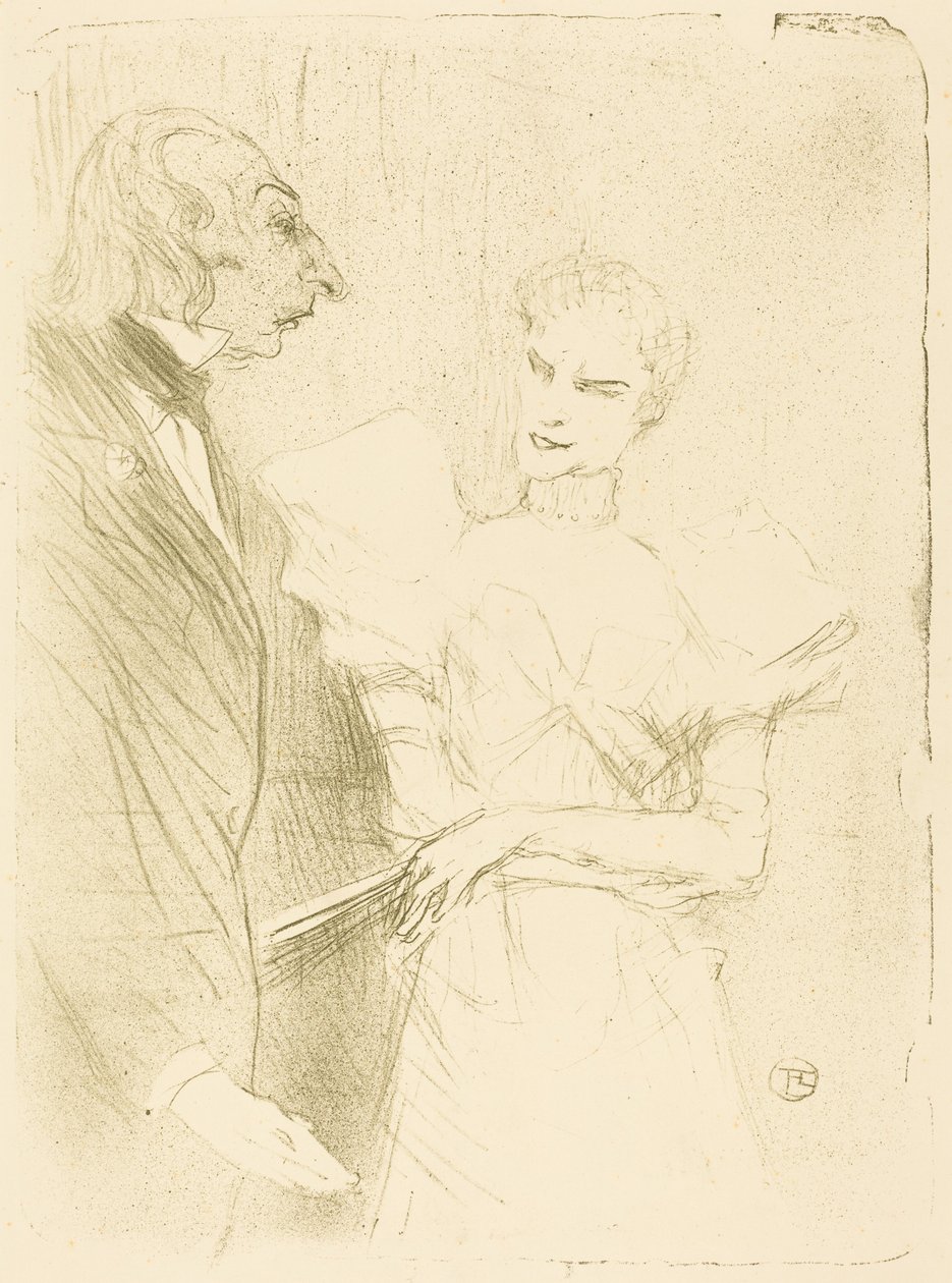 Brandès et Leloir dans « Cabotins » - Henri de Toulouse-Lautrec