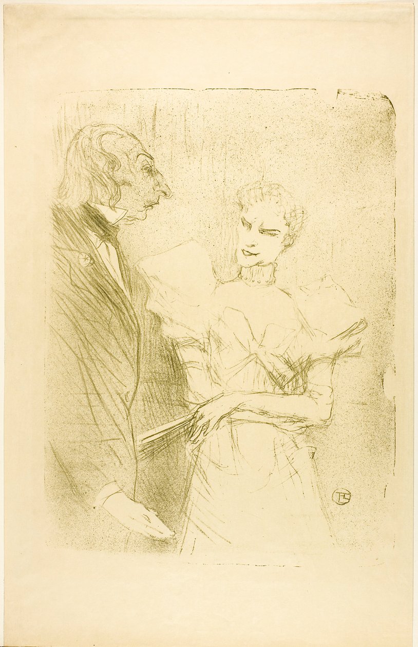 Brandès et Leloir, dans Les Cabotins - Henri de Toulouse-Lautrec
