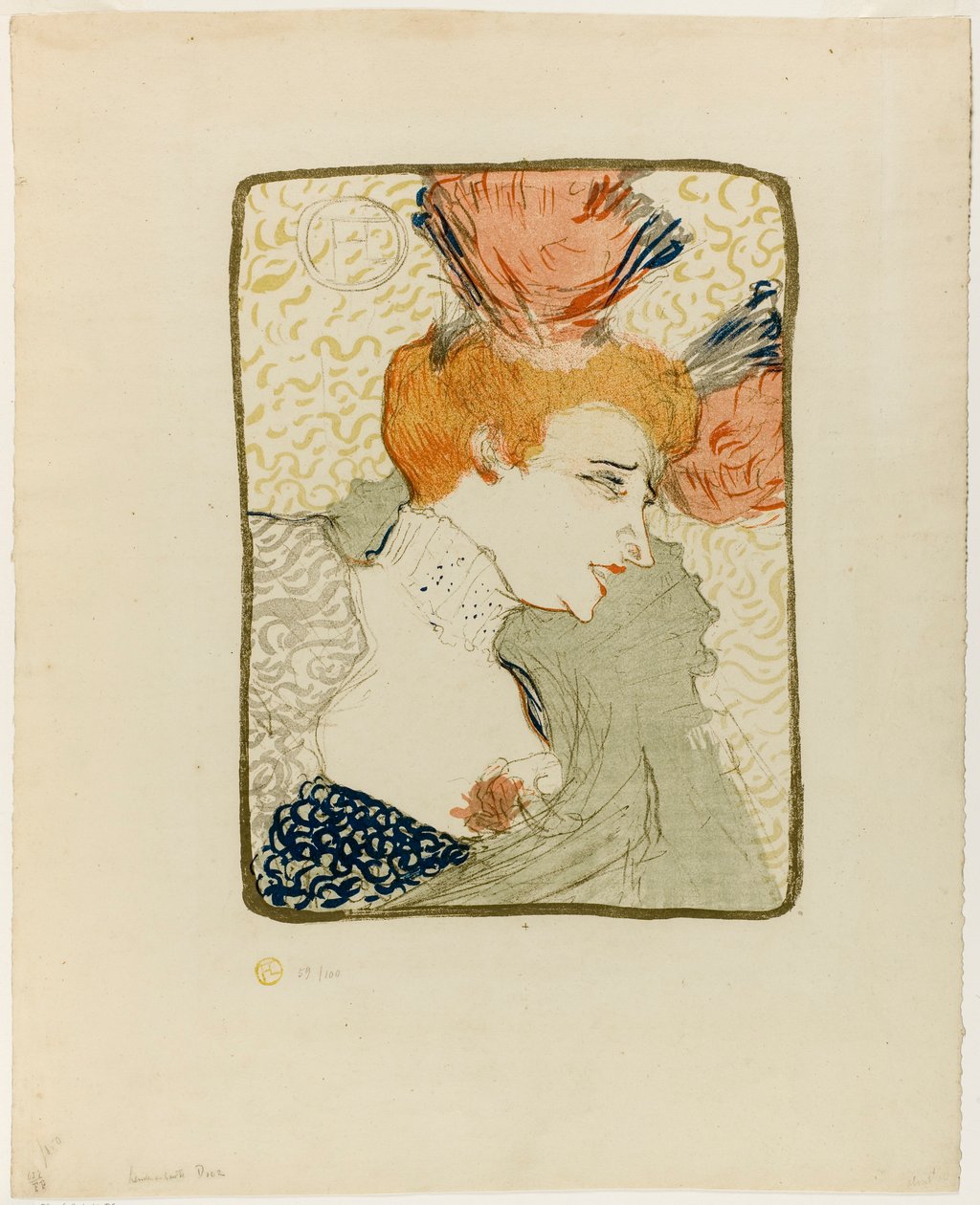 Buste de Mademoiselle Marcelle Lender - Henri de Toulouse-Lautrec