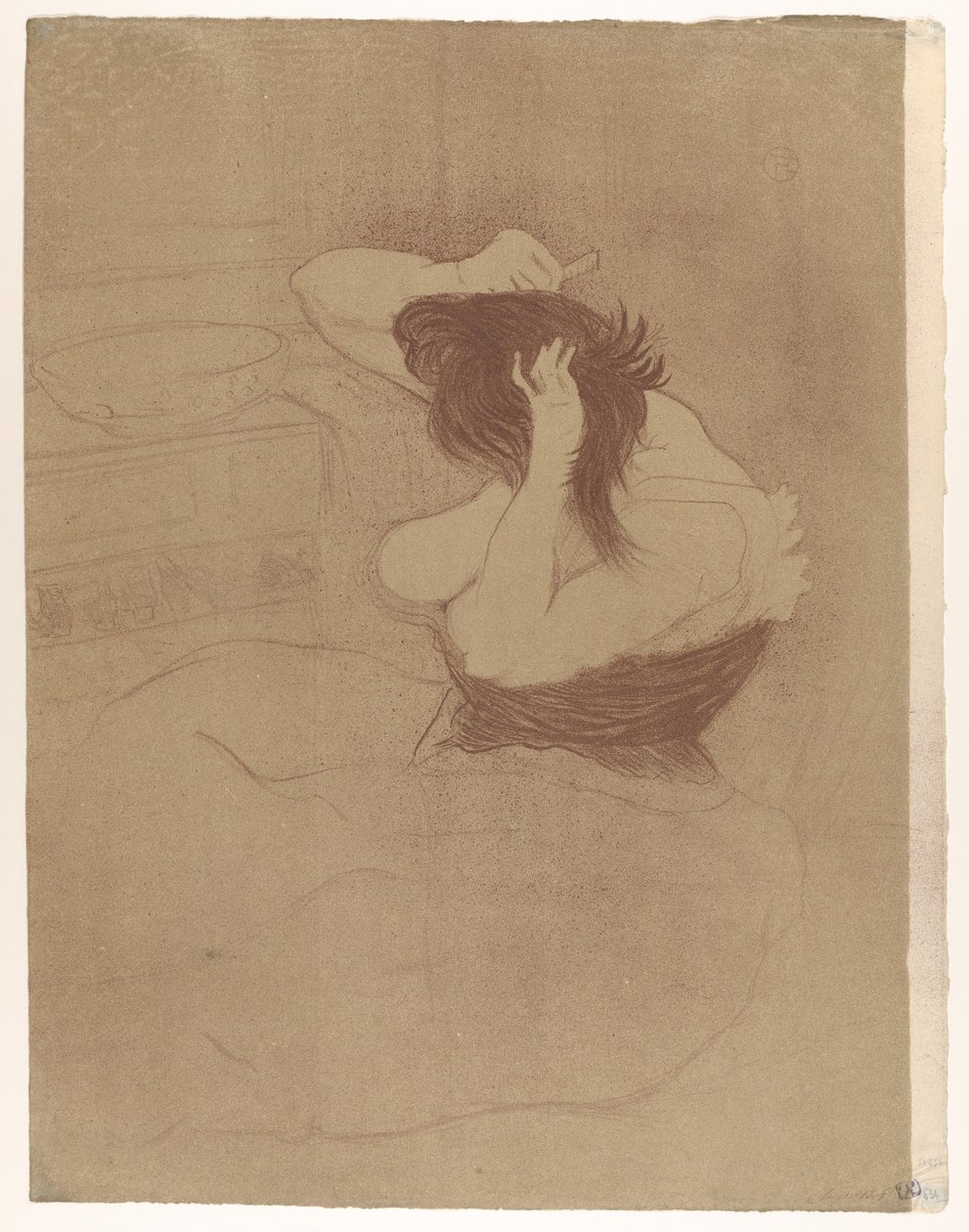 Se coiffant - Henri de Toulouse-Lautrec
