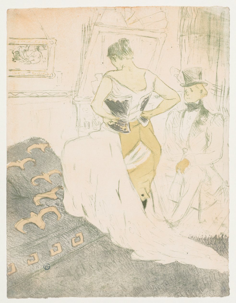 Elles : Femme en corset - Henri de Toulouse-Lautrec