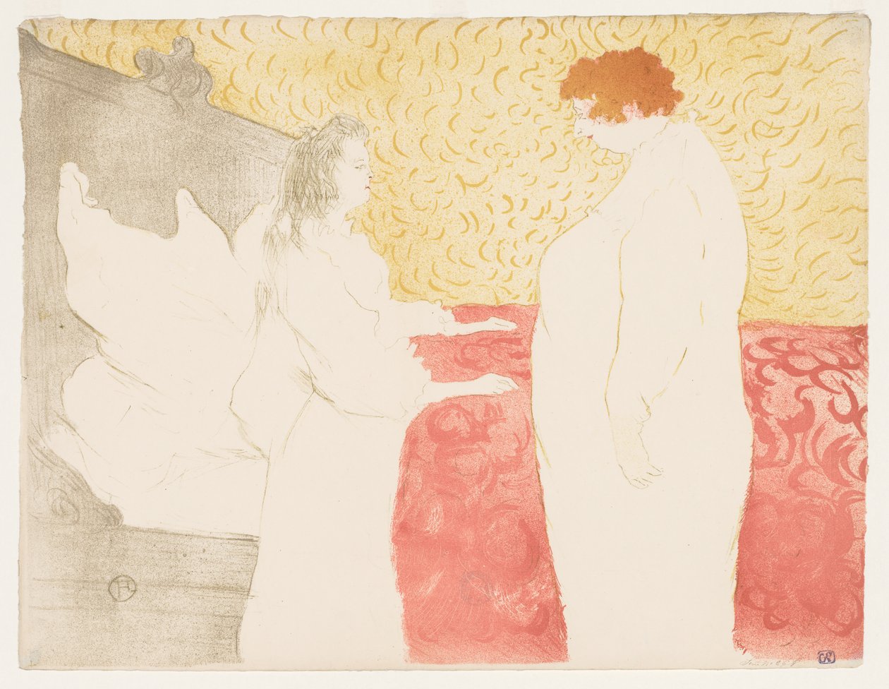 Elles : Femme au lit - Henri de Toulouse-Lautrec