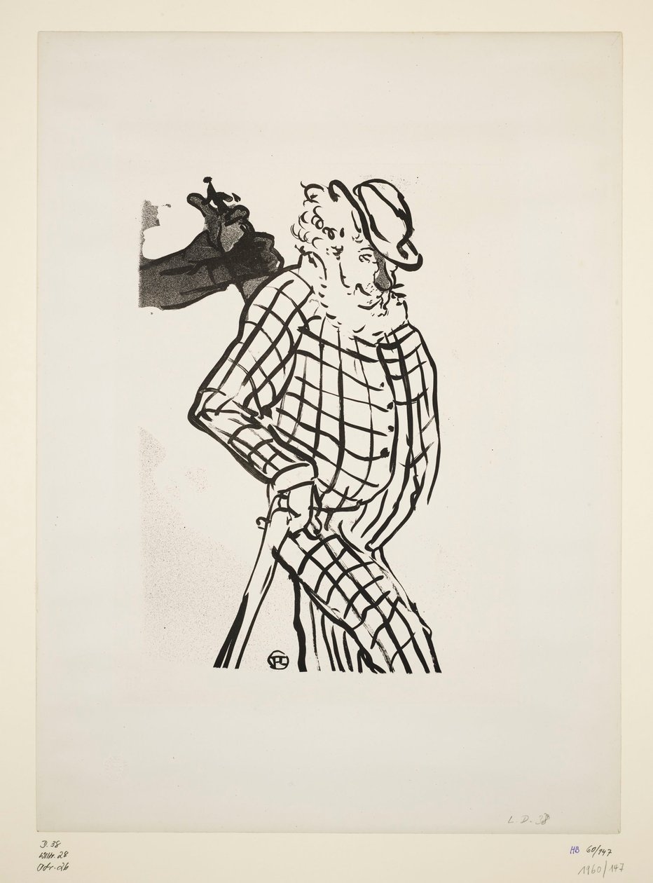 Comédien excentrique anglais, planche 11 de la série "Le Café Concert" - Henri de Toulouse Lautrec