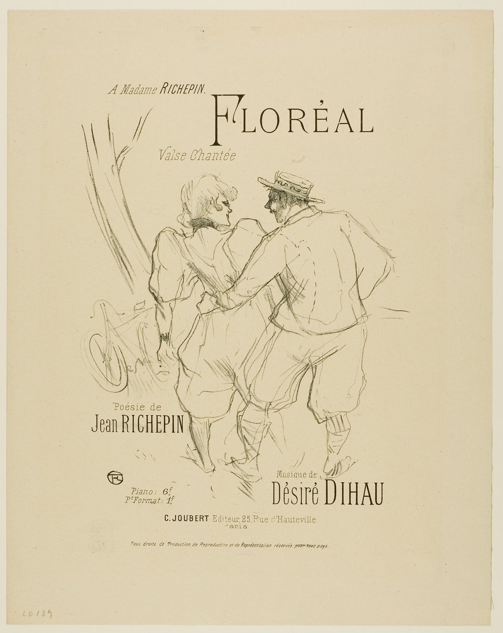 Floréal, de Mélodies de Désiré Dihau - Henri de Toulouse-Lautrec
