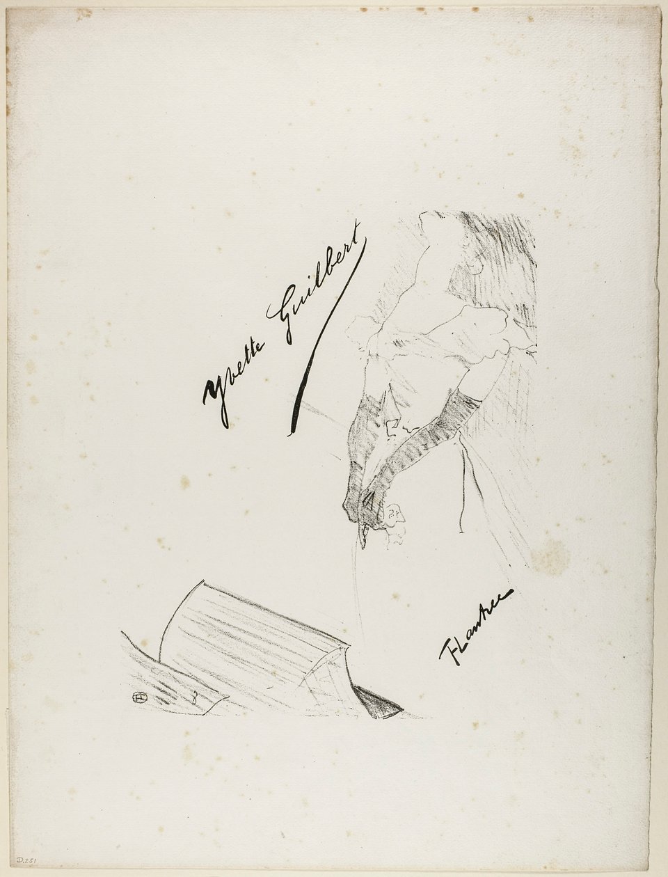 Frontispice pour Yvette Guilbert - Henri de Toulouse-Lautrec