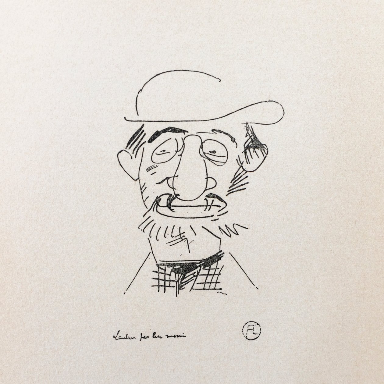 Henri Toulouse-Lautrec. Autoportrait. - Henri de Toulouse Lautrec