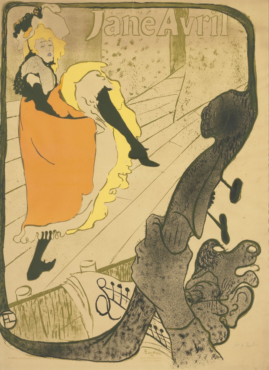 Jane Avril - Henri de Toulouse-Lautrec