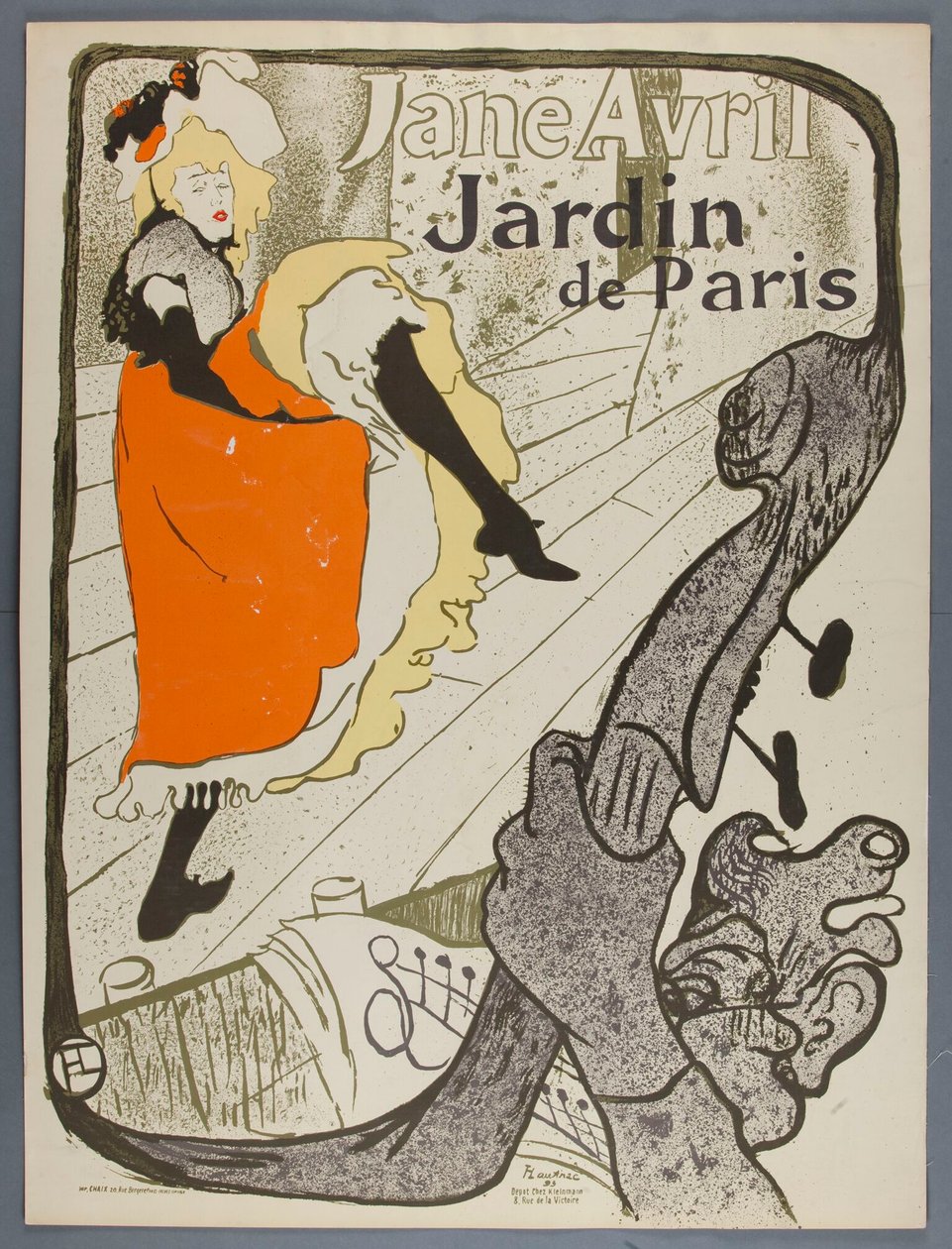 Jane Avril, Jardin de Paris - Henri de Toulouse-Lautrec