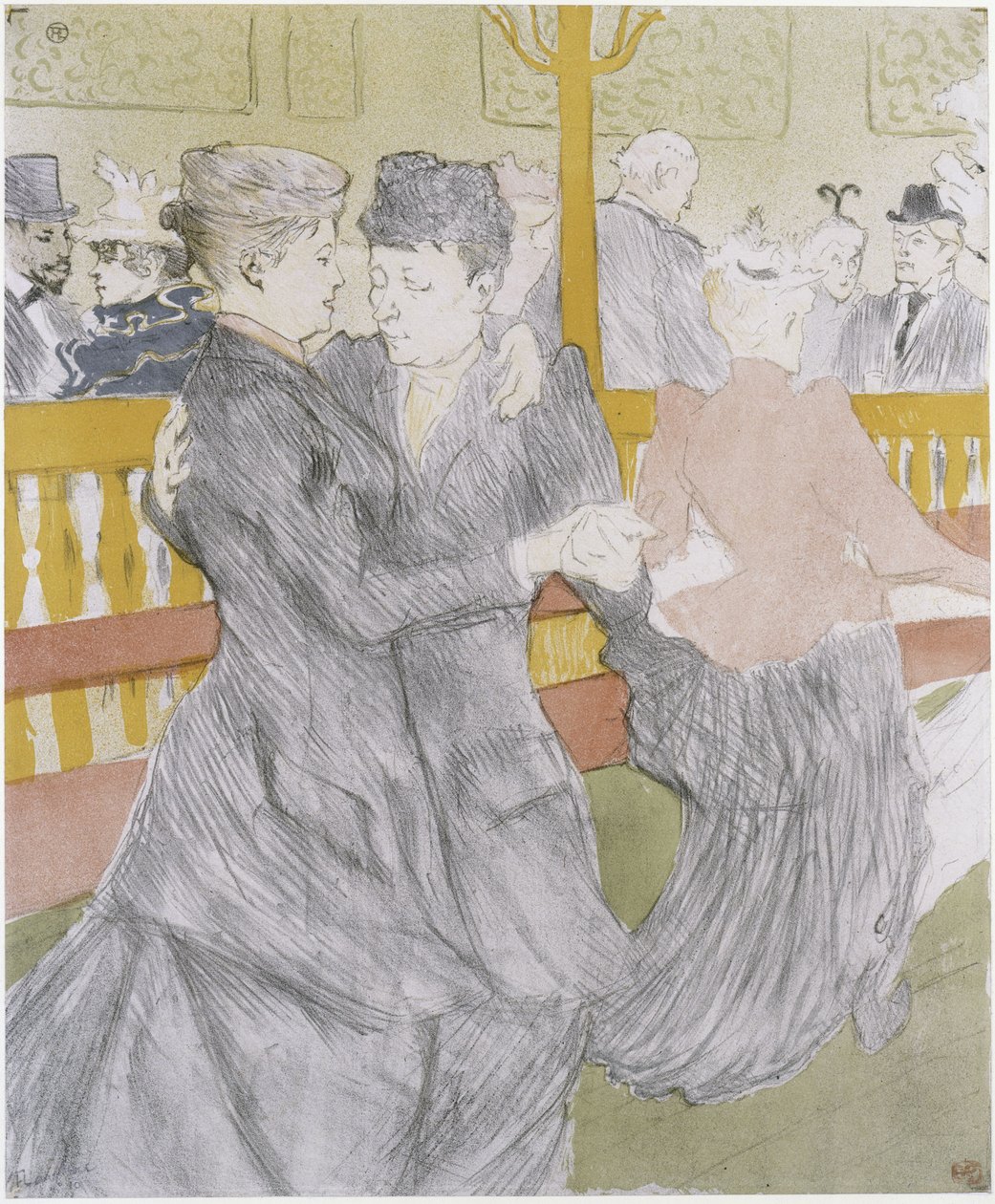 La Danse au Moulin Rouge - Henri de Toulouse-Lautrec