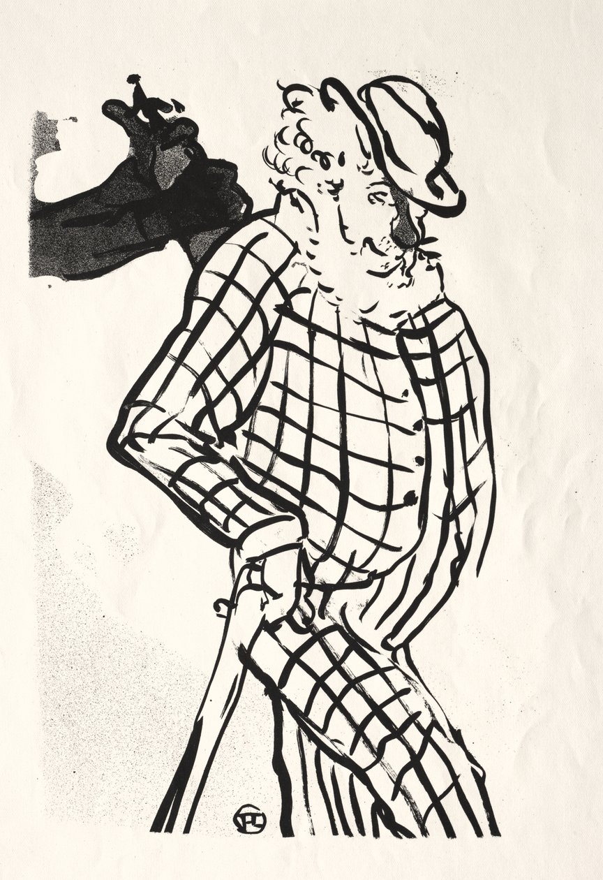 Le Café-concert : Chanteur américain - Henri de Toulouse-Lautrec