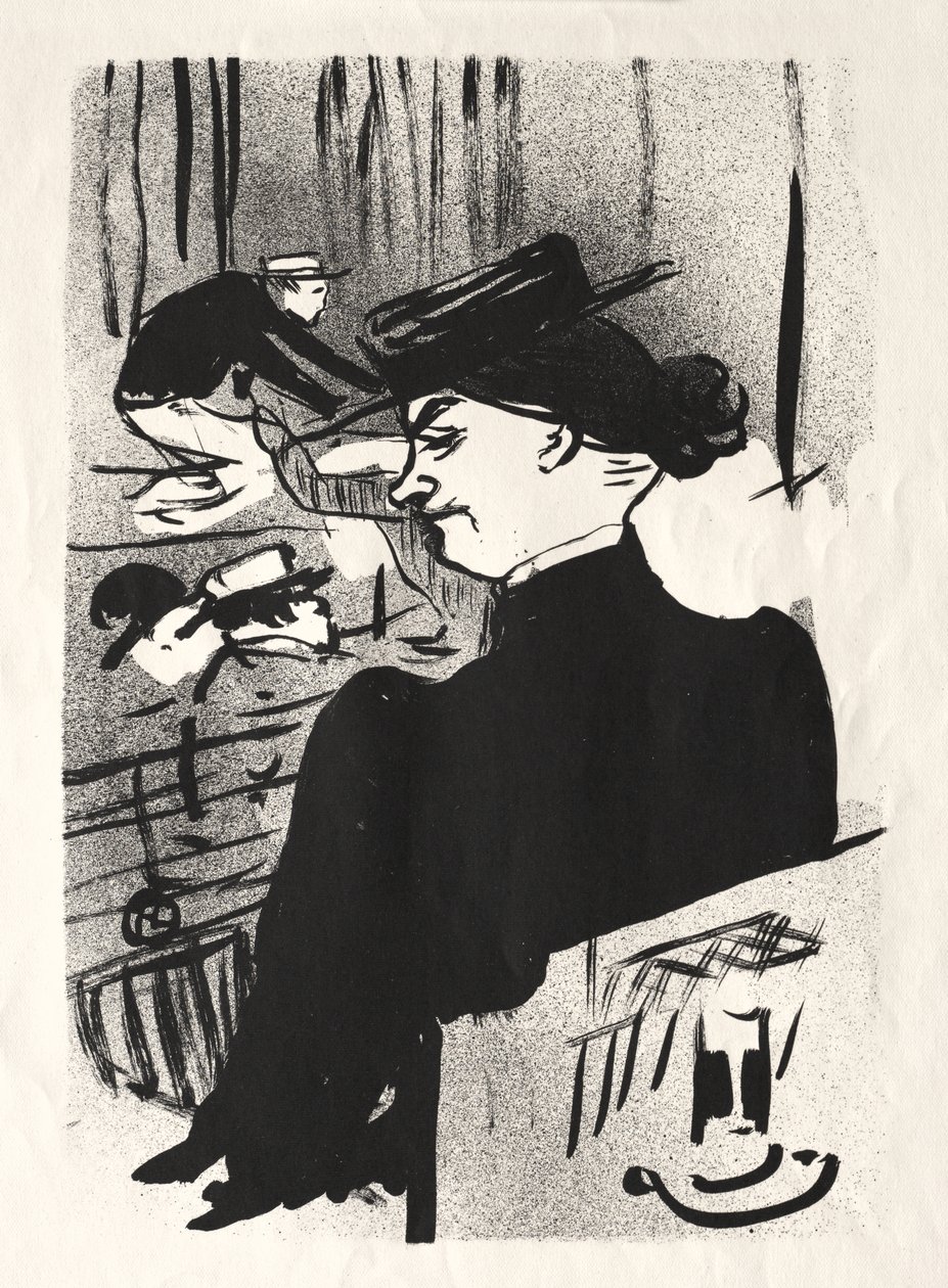 Le Café-concert : Une spectatrice - Henri de Toulouse-Lautrec