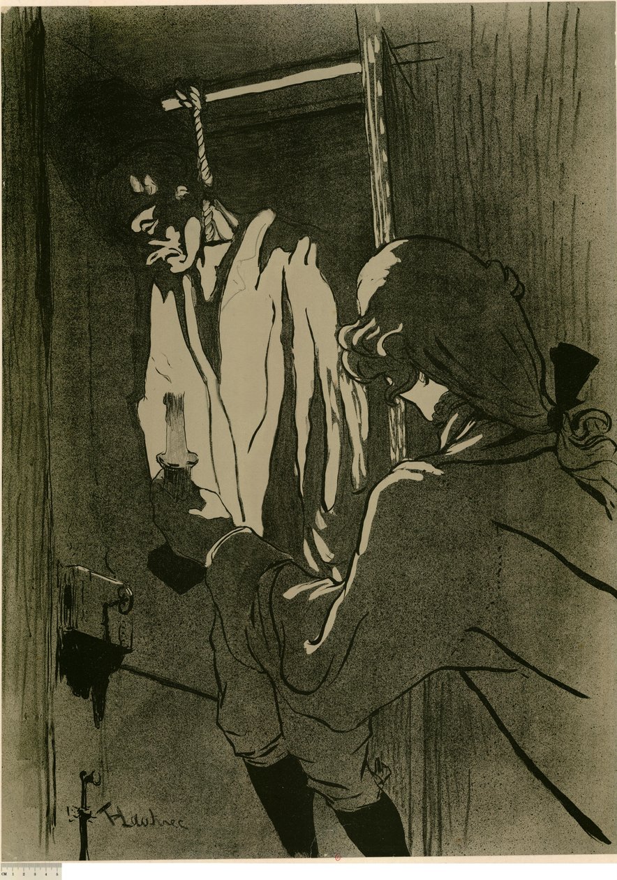 [Le Pendu (1re planche)] - Henri de Toulouse-Lautrec