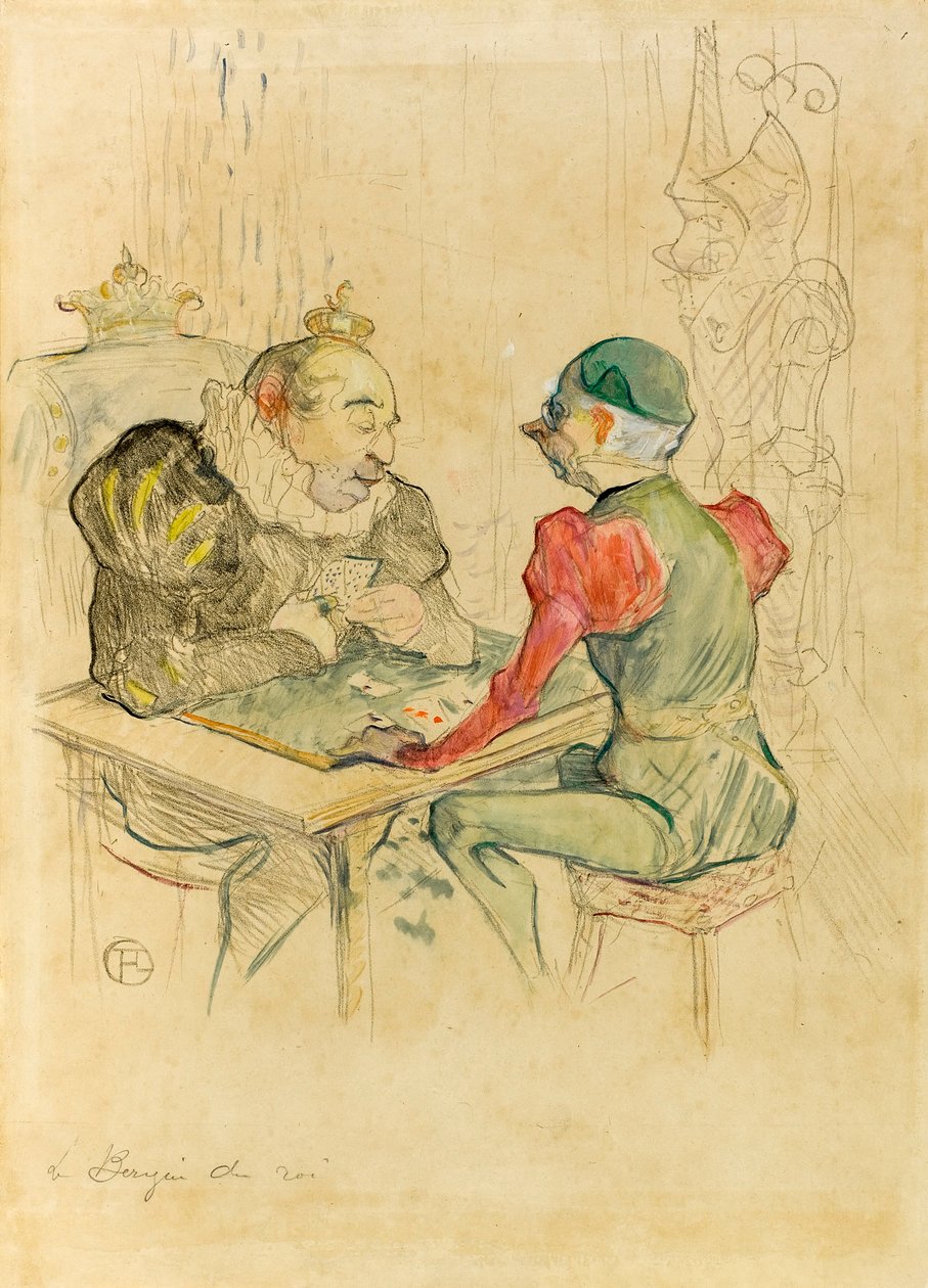 Le bézigue - Henri de Toulouse-Lautrec
