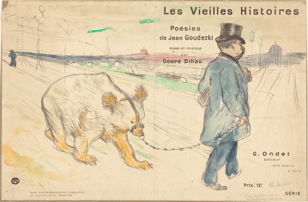 Les Vieilles Histoires (couverture/frontispice) - Henri de Toulouse-Lautrec