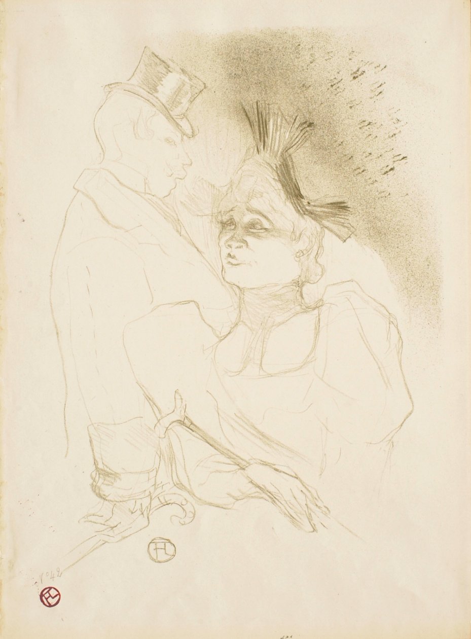 Mlle Lender et Baron - Henri de Toulouse-Lautrec