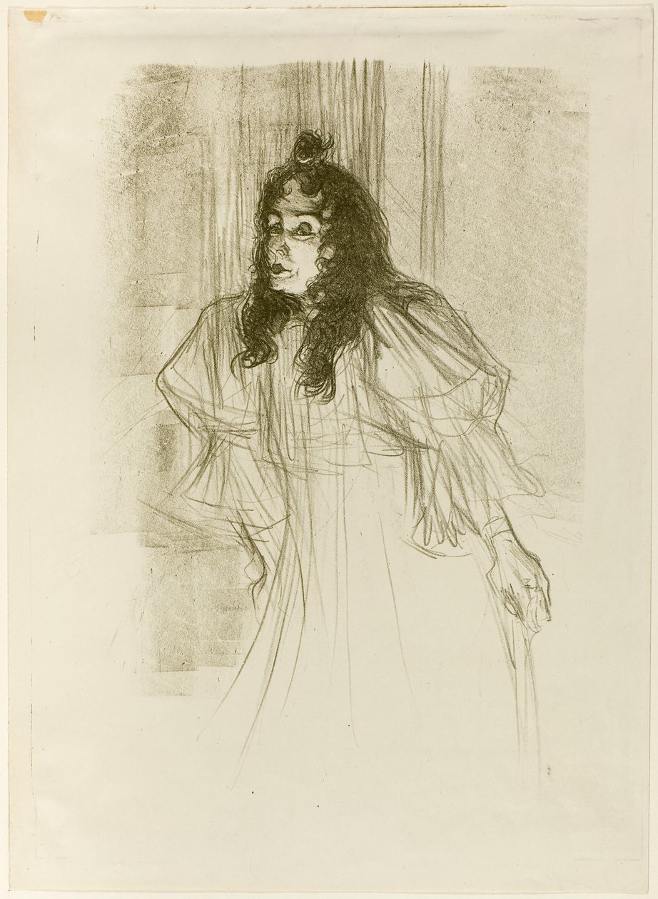 Mademoiselle May Belfort avec de longs cheveux - Henri de Toulouse-Lautrec